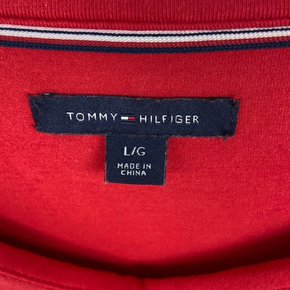 Tommy Hilfiger Colorblock Striped Shift Dress Red - Picture 3 of 7